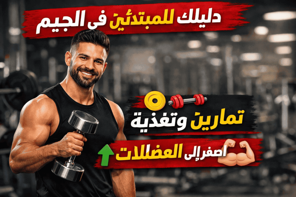 🏋️‍♂️ الدليل الشامل للمبتدئين في الجيم: خطواتك الأولى نحو اللياقة البدنية