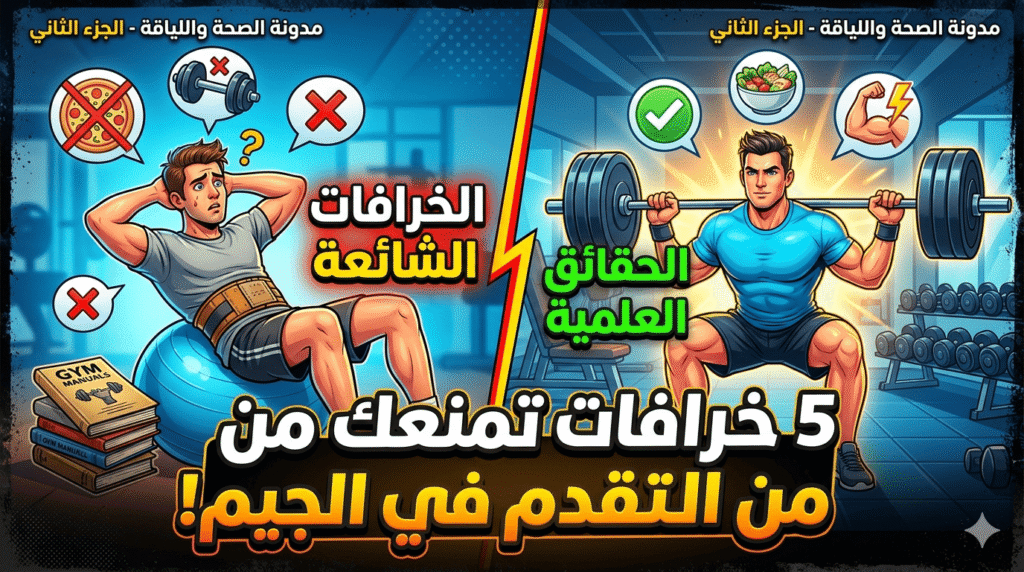 5 خرافات شائعة عن الجيم والتمارين الرياضية تمنعك من التقدم: الدليل العلمي الشامل